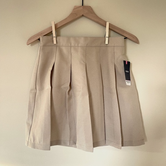 Izod Bottoms Nwt Girls Approved Schoolwear Khaki Skirt With Shorts